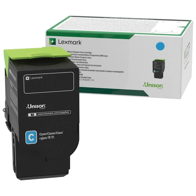 Tóner Lexmark 78C4XC0 Extra Alto Rendimiento Cian, 5000 Páginas