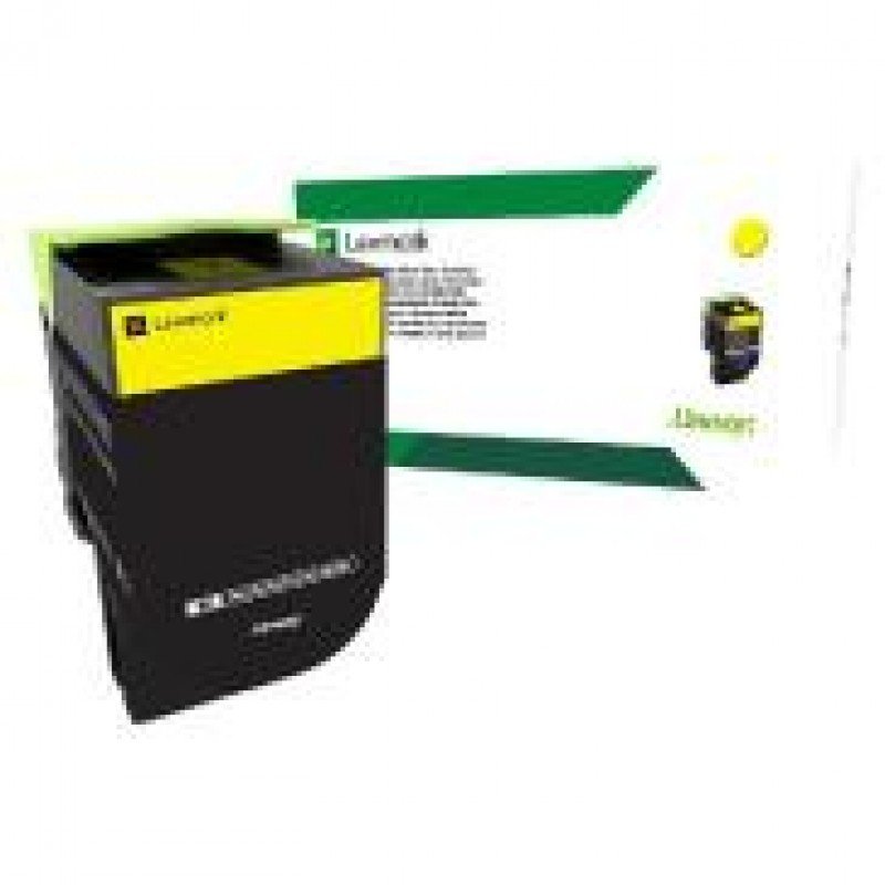 80C8XY0-800x800 Toner Lexmark Yellow Cartridge 808XY, Extra Alto Rendimiento - Imagen 1
