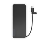 Hub de puertos portatil Lenovo, delgado, Interfaz: USB-C, Color Eclipse Black (Negro) - Imagen 2