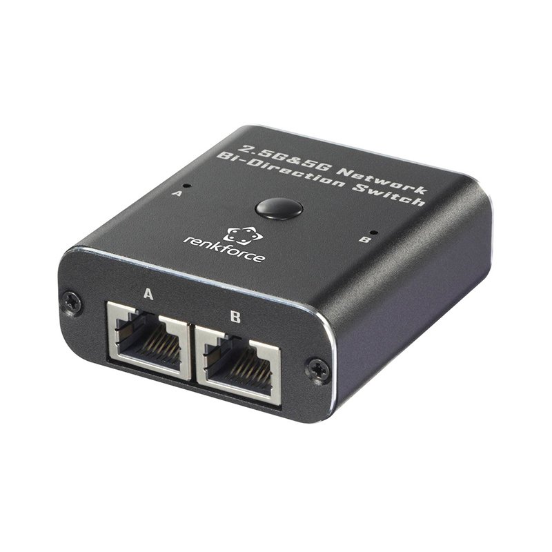 ACCRFEW700_1773160525 Switch Bidireccional de red Renkforce RF-EW-700 de 2 puertos 2.5G & 5G, Alimentacion USB - Imagen 1