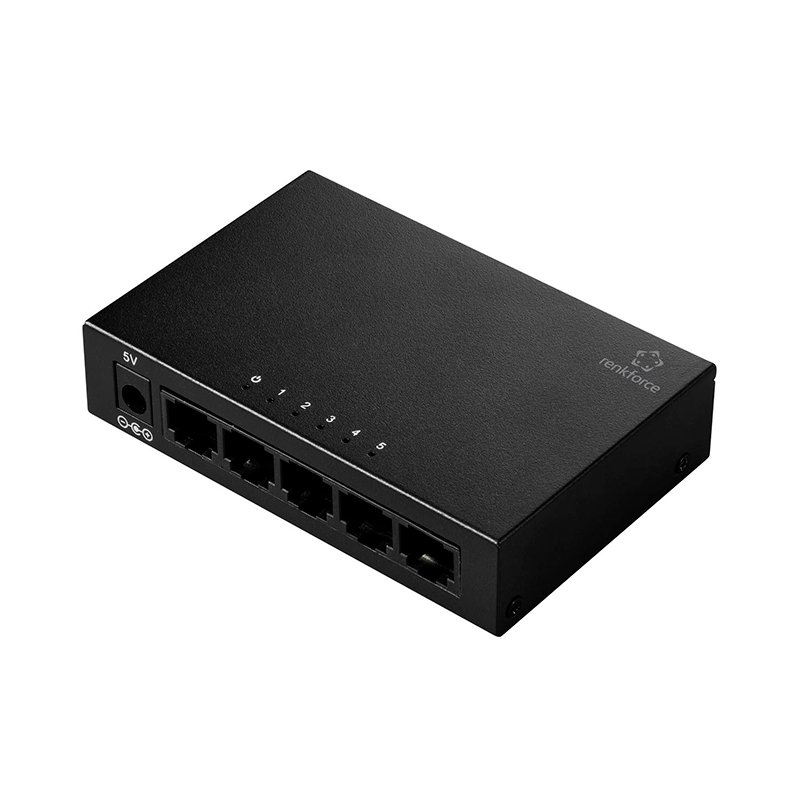 ACCRFUS500_1773260361 Switch de red RJ45 Renkforce RF-US-500, de 5 puertos y 1 GBit/s - Imagen 1