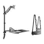 Soporte de pared + bandeja para teclado para monitor SpeaKa Professional SP-MM-710
