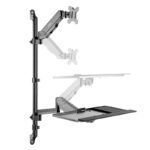 Soporte de pared + bandeja para teclado para monitor SpeaKa Professional SP-MM-710 - Imagen 3