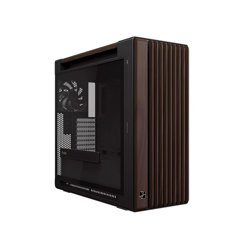Case ASUS ProArt PA602 Wood Edition Modern Black - Tempered Glass Panel