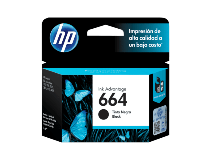 Cartucho de Tinta HP 664 Negra Original