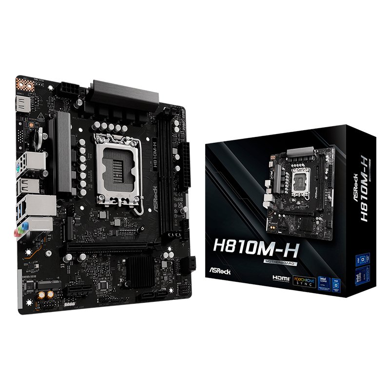 MBARH810M-H_1771863122 Motherboard ASROCK H810M-H, Chipset Intel H810, LGA 1851, 1xHDMI, mATX - Imagen 1