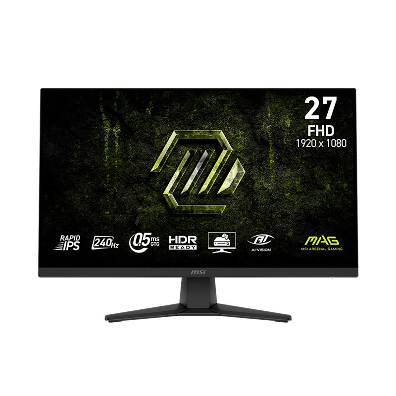 Monitor Plano Gaming MSI MAG 272F X24, 27” FHD IPS, 240HZ, 0.5MS, HDMI, DP, Headphone-out