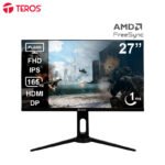 Monitor Plano Gaming TEROS TE-2752G, 27” FHD IPS, 165 Hz, 1 ms, HDMI, DP, Audio Out