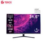 Monitor curvo TEROS TE-3253S , 31.5” QHD VA, 75Hz, 1ms, HDMI, DP, Audio Out