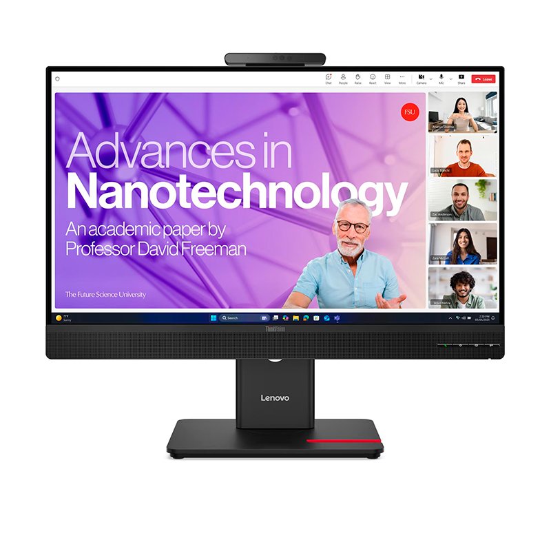 MONLE64B6MAR1LA_1764886685 Monitor Lenovo ThinkVision T24-4v, 23.8” WLED FHD/IPS/HDMI/DP/VGA/USB-A x3/USB-B/USB-C - Imagen 1