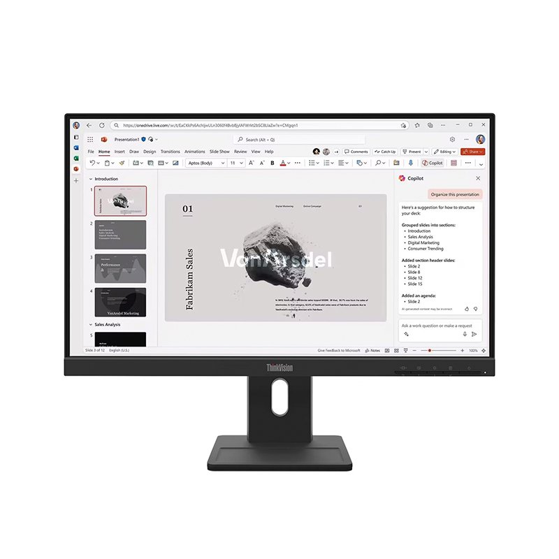 Monitor Lenovo ThinkVision E22-40, 21.5” 1920x1080 WLED IPS, HDMI/DP/VGA Color Raven Black