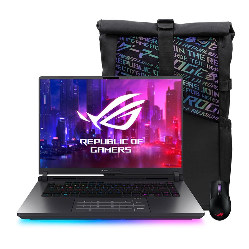 NBASG615JMR017W_1762365112 Notebook ASUS ROG Strix G16, 16” WUXGA IPS, Core i9-14900HX 2.2 / 5.8GHz, 16GB DDR5-5600 - Imagen 1