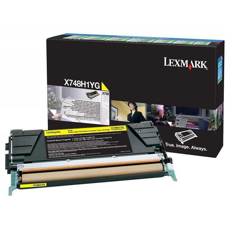 Toner Lexmark X748 Yellow - Alto Rendimiento, X748de