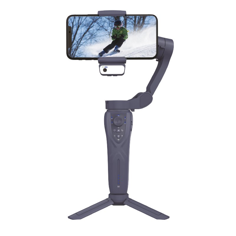 accte7055n Estabilizador de Cardan, para teléfono, bluetooth inalámbrico de 3 ejes, negro - Imagen 1