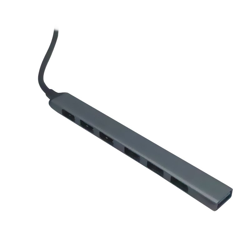 accte8083n Hub USB de 7 puertos TEROS TE-8083N, USB 2.0 de 6 puertos y USB 3.0 de 1 puerto - Imagen 1