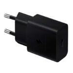 Adaptador de corriente SAMSUNG Travel, hasta 25W, Interfaz USB-C, Color Negro