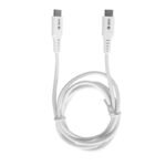 Cable USB TEROS TE-70208W, Tipo C a Tipo C, 5A, 100W Máx, blanco - Imagen 2