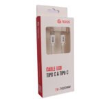 Cable USB TEROS TE-70209W, Tipo C a Tipo C, 3A, 60W Máx, blanco - Imagen 3