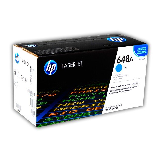 Cartucho de Toner HP CE261A Cyan 648A