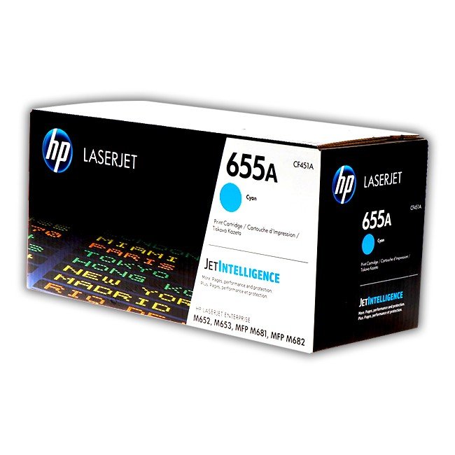 Cartucho de Toner HP CF451A Cyan 655A