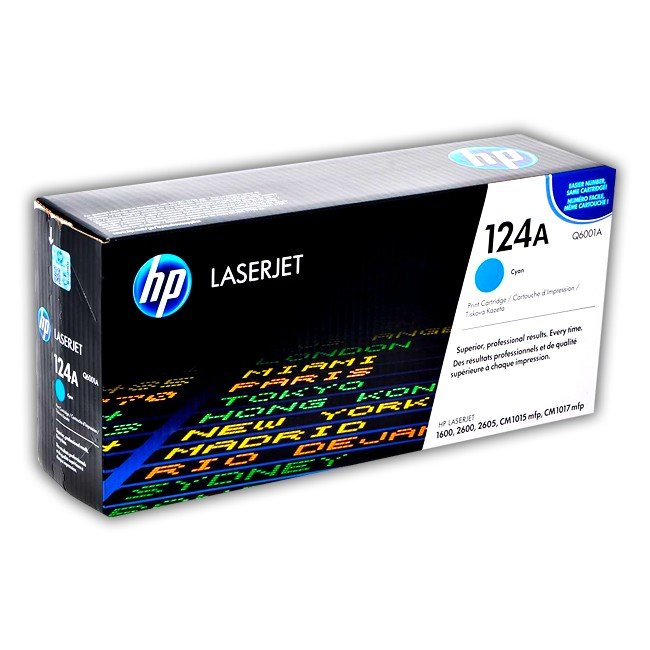 Cartucho de Toner HP Q6001A Cyan 124A