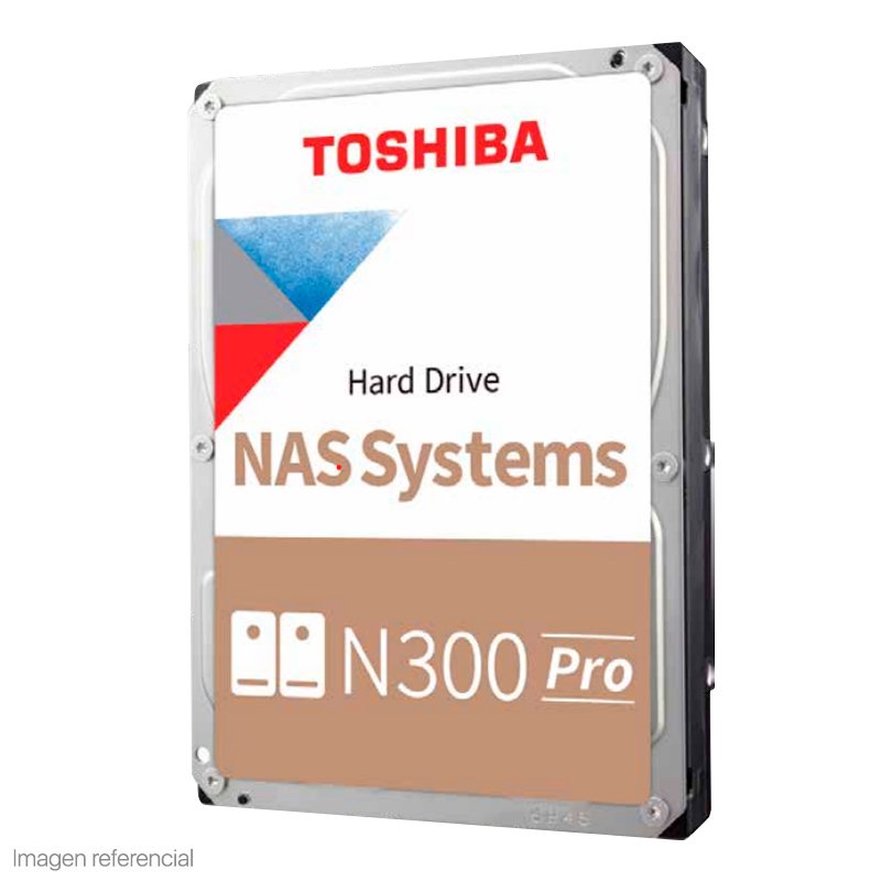 hditon300p16tb Disco duro Toshiba N300 PRO, 16TB NAS, SATA 6.0Gb/s, 7200rpm, 512MB Cache, 3.5”. - Imagen 1
