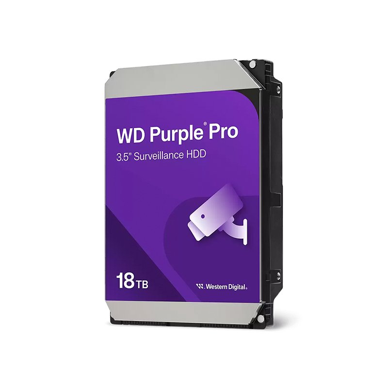 hdiwd181purp Disco duro Western Digital WD Purple Pro 18TB, SATA, 7200 rpm, 3.5”, 512MB Cache - Imagen 1