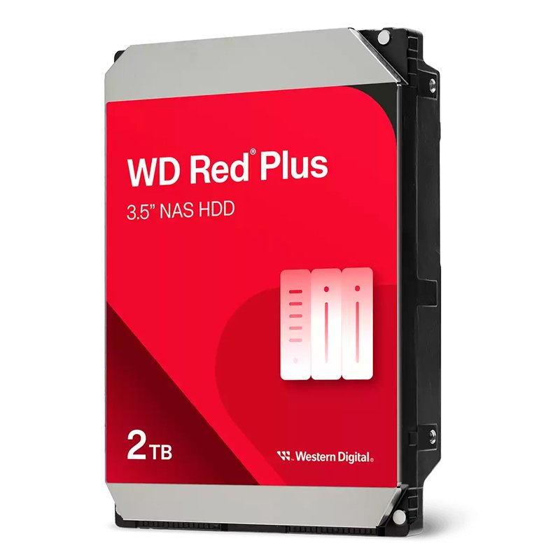 hdiwd20efpx Disco duro Western Digital Red Plus WD20EFPX, 2TB, SATA, 5400rpm, 3.5”, Cache 64MB - Imagen 1