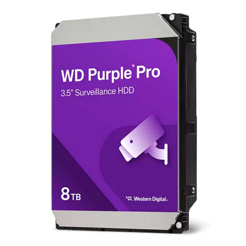 hdiwd8002purp Disco duro Western Digital Purple Pro, 8 TB, SATA, 256MB Cache, 7200RPM, 3.5” - Imagen 1