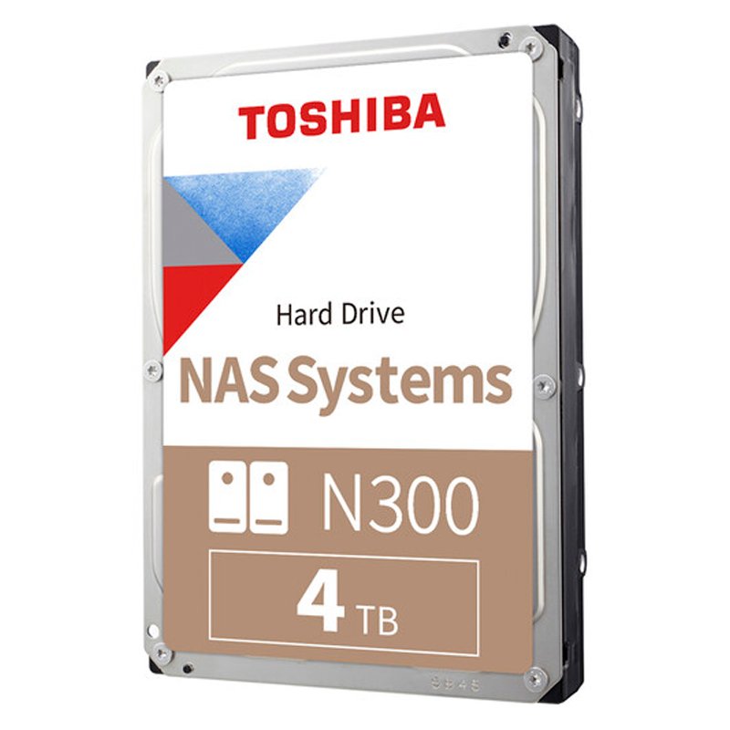 hdtowg740xzstc Disco duro Toshiba N300 NAS, 4TB, SATA 6.0Gb/s, 7200rpm, 512MB Cache, 3.5”. - Imagen 1