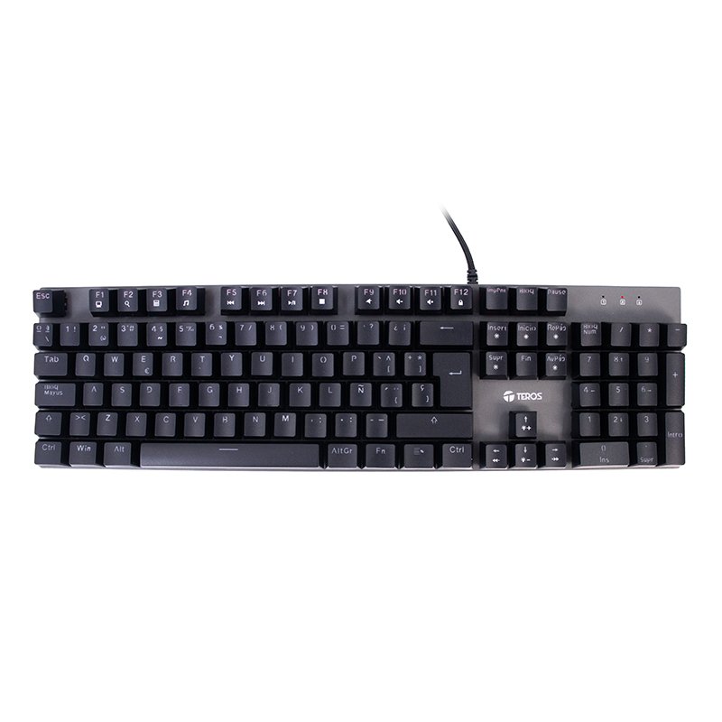 kbcbkte4074g Teclado gamer TEROS TE-4074G, RGB, USB 2.0, negro - Imagen 1