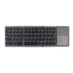 Teclado inalámbrico plegable TEROS TE-4075S, BT 3.0, gris