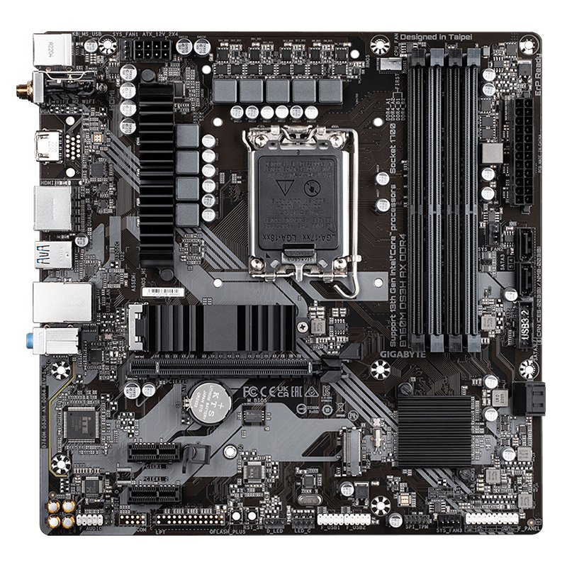 Motherboard Gigabyte B760M DS3H AX DDR4 (rev. 1.0), Chipset Intel B760, LGA1700, mATX