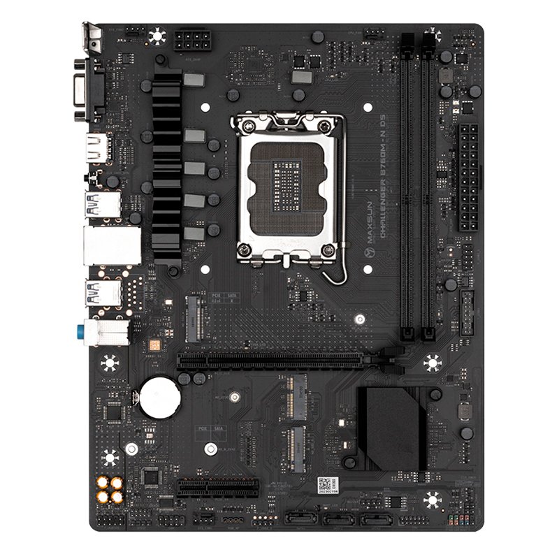 mbmxb760m-nd5v2 Motherboard Maxsun Challenger B760M-N D5, Chipset Intel B760, LGA1700, mATX - Imagen 1