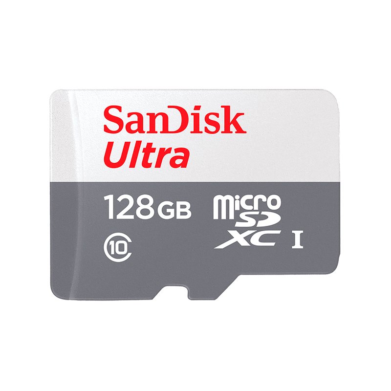 me128gbdsqunr Memoria Flash microSDHC SanDisk Ultra, UHS-I, Class 10, 128GB, incluye adaptador SD. - Imagen 1