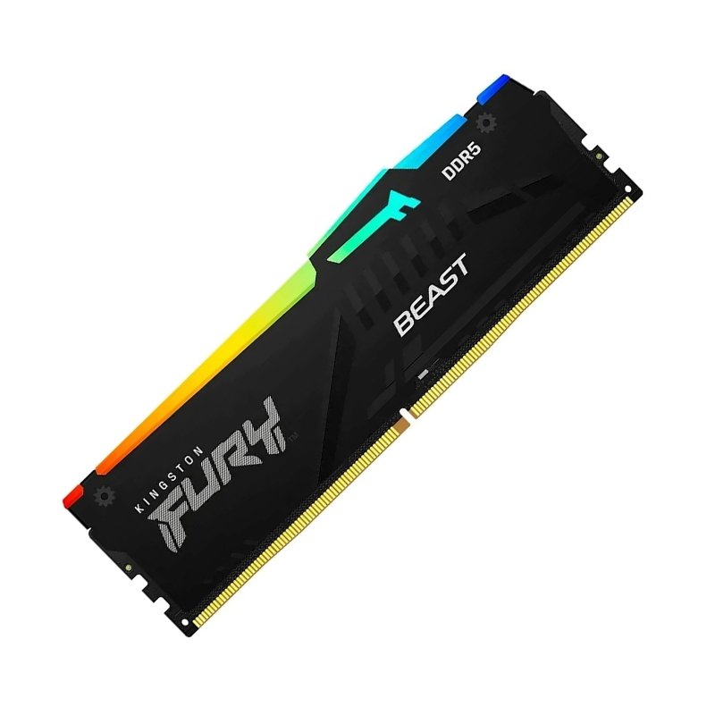 me32kf560c36brg Memoria DIMM Kingston Fury Beast 32GB DDR5-6000, PC5-48000 CL36, 2Rx8, 1.35V, 288-pin, RGB - Imagen 1