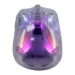 Mouse gamer TEROS TE-1216G, 2 botones, RGB, transparente - Imagen 2
