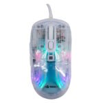 Mouse gamer TEROS TE-1216G, 2 botones, RGB, transparente - Imagen 3