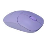 Mouse óptico inalámbrico TEROS TE-1219S, 1000 DPI, receptor USB, 3 botones, color morado - Imagen 3