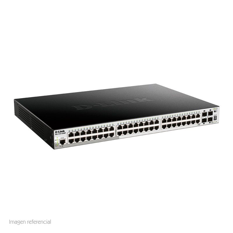 nwdgs151052xmp Switch D-Link DGS-1510, 48 RJ-45 GbE, 4 puertos 10G SFP+, PoE. - Imagen 1