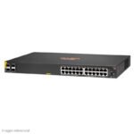 Switch HPE Aruba 6000 24G Class 4 PoE Power 370W / 4 x 1G/10G SFP / 24 x LAN GbE.