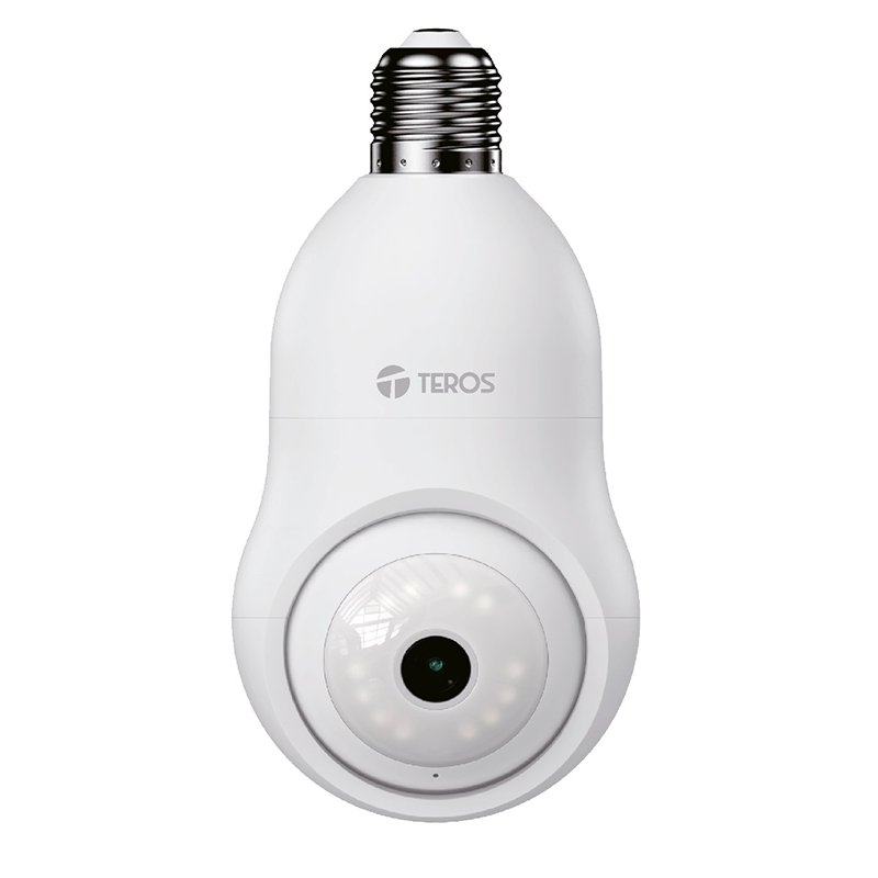 nwshte90604w Cámara foco inteligente TEROS TE-90604W, socket E27, 3 MP, luz LED 5W, Wi-Fi - Imagen 1