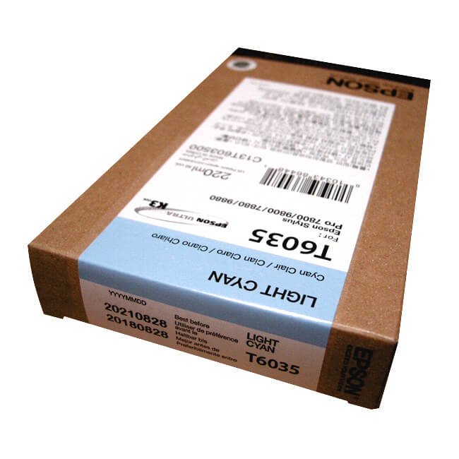 Tinta Epson T603500 original T6035 Light Cyan