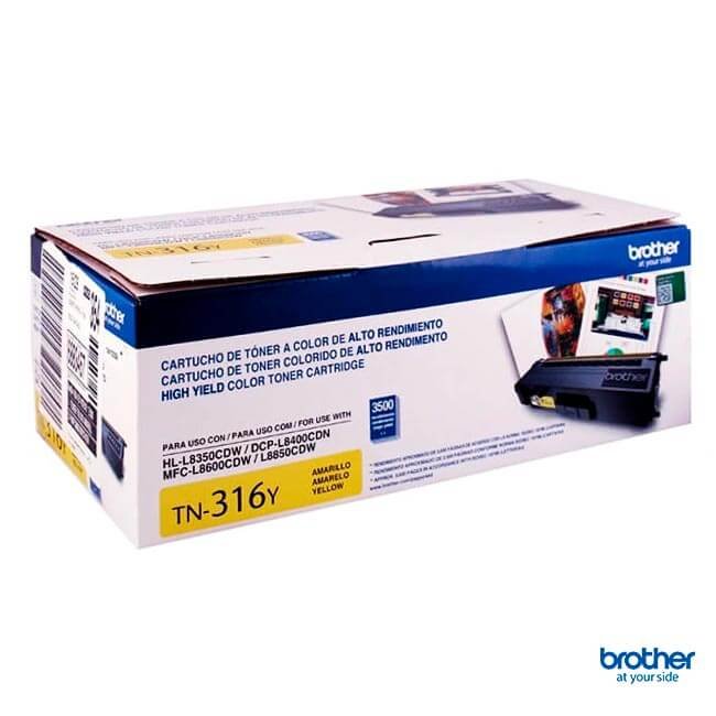 Tóner Brother TN-316Y original Yellow Toner Brother TN-316Y Yellow Al Mejor Precio Original - Imagen 1