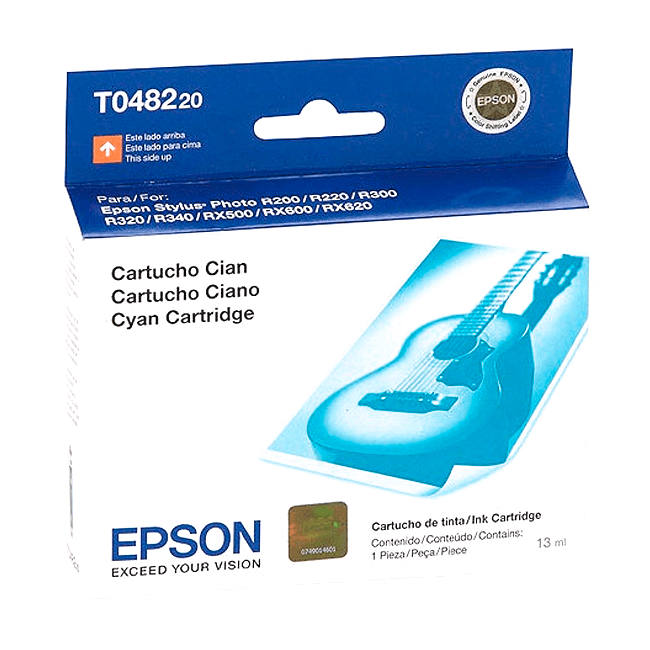 Tinta Epson T048220 original T0482 Cian