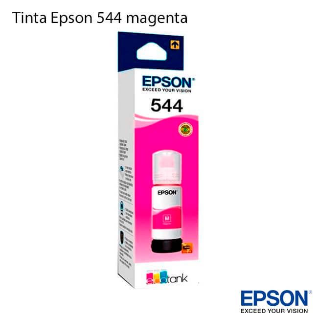 Tinta Epson 544 magenta ▷Botella de Tinta Epson T544320 【 Original 】 Magenta - Imagen 1