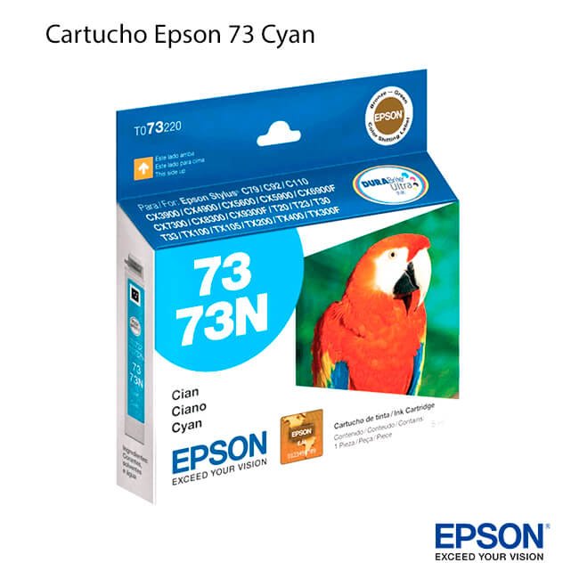 ▷ Cartucho de Tinta Epson 73 Cyan 【 original 】