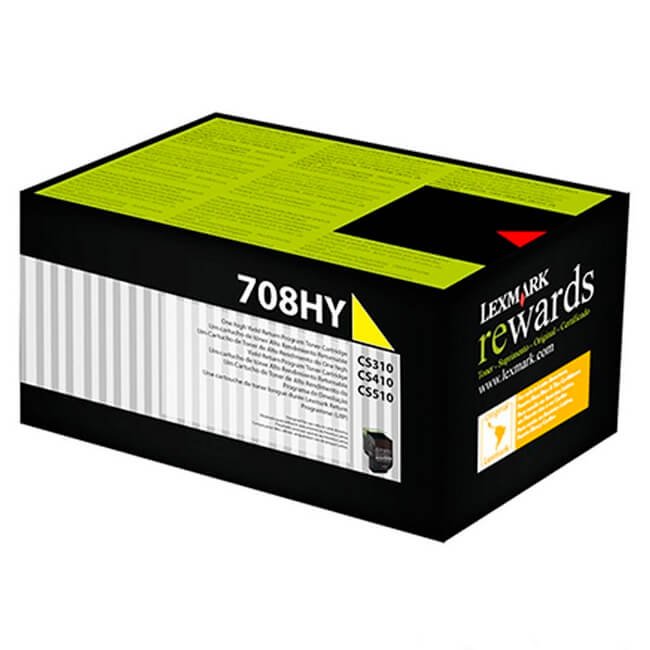 Tóner Lexmark 70C8HY0 original Yellow