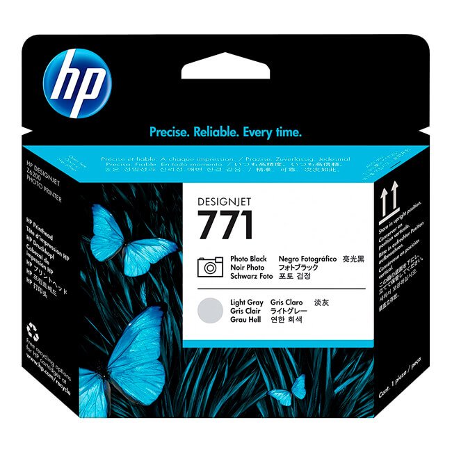 Cabezal HP CE020A Photo Black, Light Gray 771 original