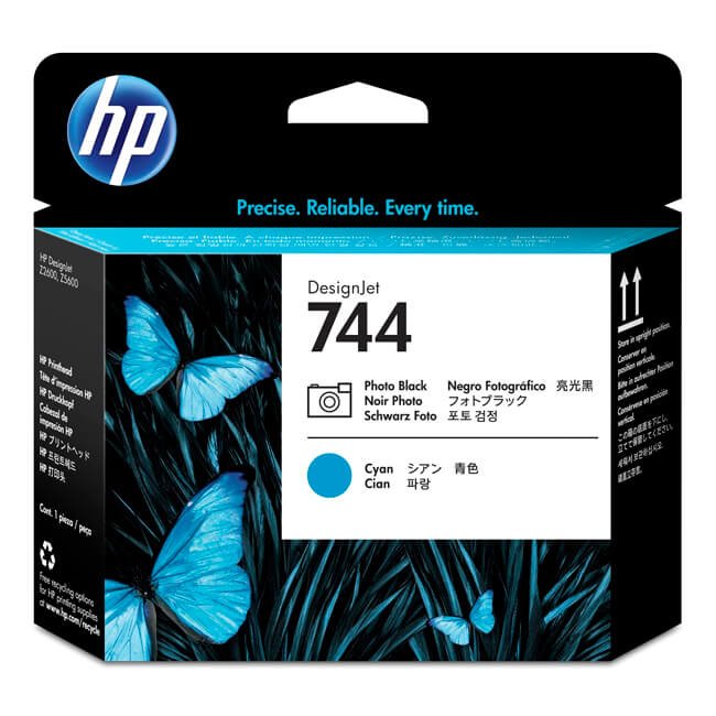 Cabezal HP F9J86A Photo Black, Cyan 744 original
